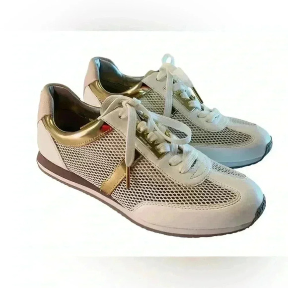 Michael Kors Maggie Trainer Pink Blush Rose Gold Size 8 - Picture 1 of 9